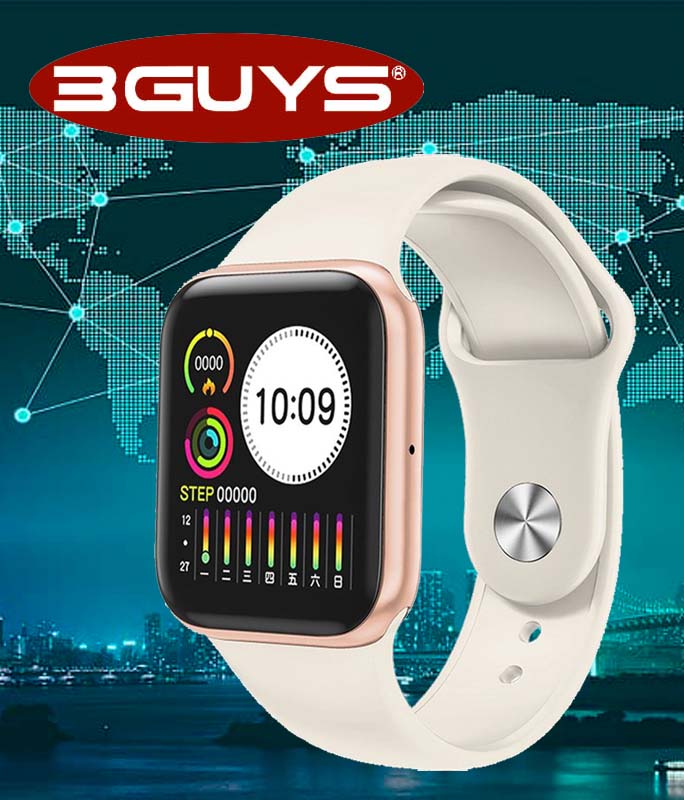 Ρολόι Χειρός 3GUYS 3GW8003 Smartwatch Beige Cilicone Strap 3GUYS